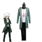 Куртка и футболка для косплея из аниме Super Danganronpa 2 Nagito Komaeda, костюмы на Хэллоуин для женщин и мужчин, одежда для взрослых из аниме, парики