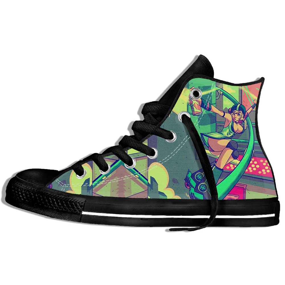 2019 Hot Fashion Printing hIgh top Sneakers Jet Set Radio Unisex Lightweight Casual Shoes | Обувь