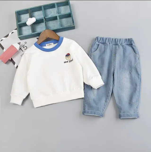 2020 новая весенняя детская хлопковая Спортивная одежда для мальчиков Детская