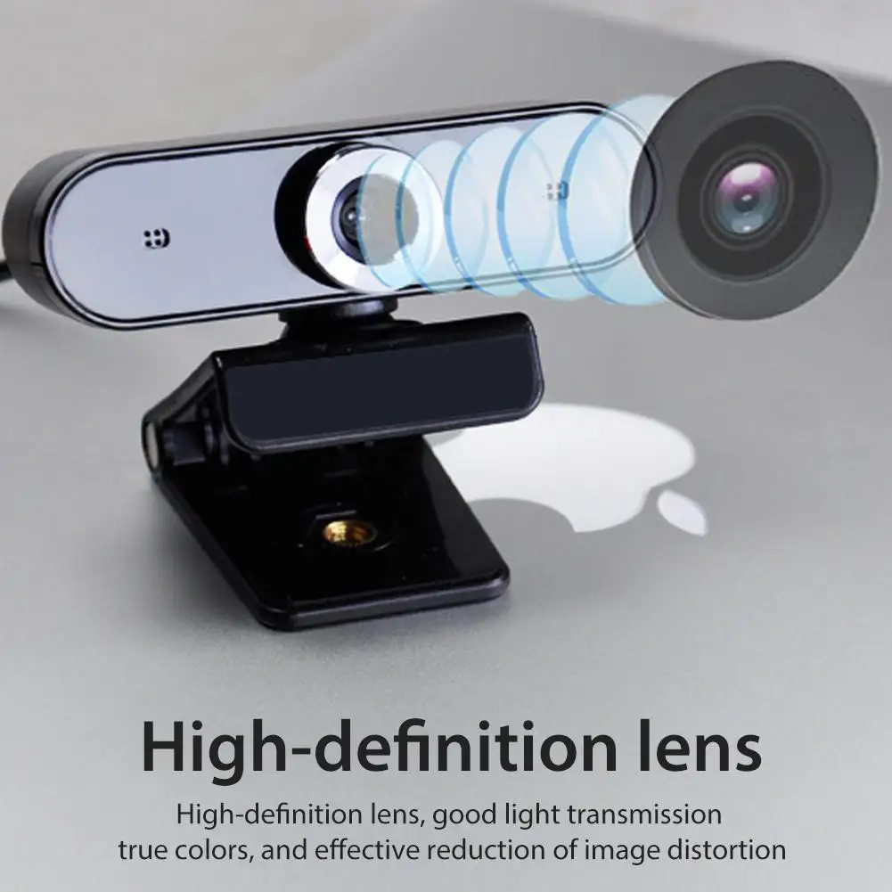 

Mini Web Camera HD USB Camera Built-in Sound Reduction Microphone 360 Degree Rotation PC Webcam for Video Online Meeting