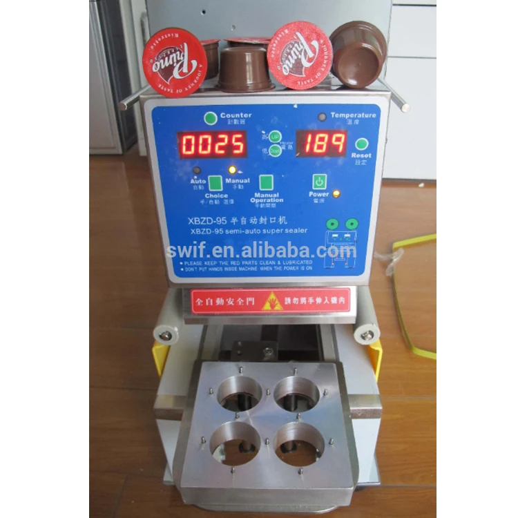 

Semi-Auto coffee capsules filling and sealing machine for sale