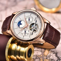 lige 2022 fashion men watches top brand luxury tourbillon automatic mechanical watch men casual leather waterproof sport watch