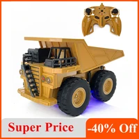 rc dump truck 2 4g rc construction vehicles 124 light toys truck for 45678 year old kids boys and up rc cars for children