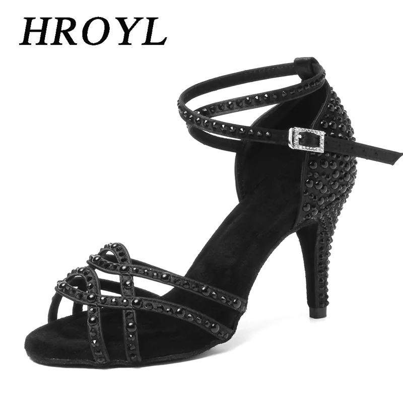 HROYL/Женская обувь для латинских танцев Элегантная профессиональная танцевальная