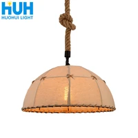 industrial style retro hemp rope cover chandelier loft creative personality barber clothing store restaurant decoration lamp