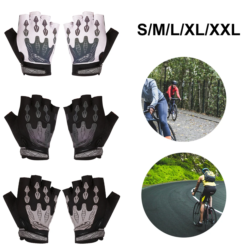

Unisex Cycling Gloves Half Finger Bicycle Damping Fingerless Sports Cuffs