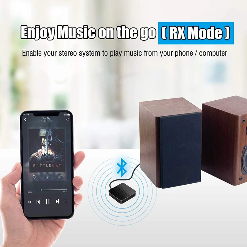 Bluetooth 5 0 передатчик приемник 2 в 1 низкая латентность o беспроводной адаптер ключ