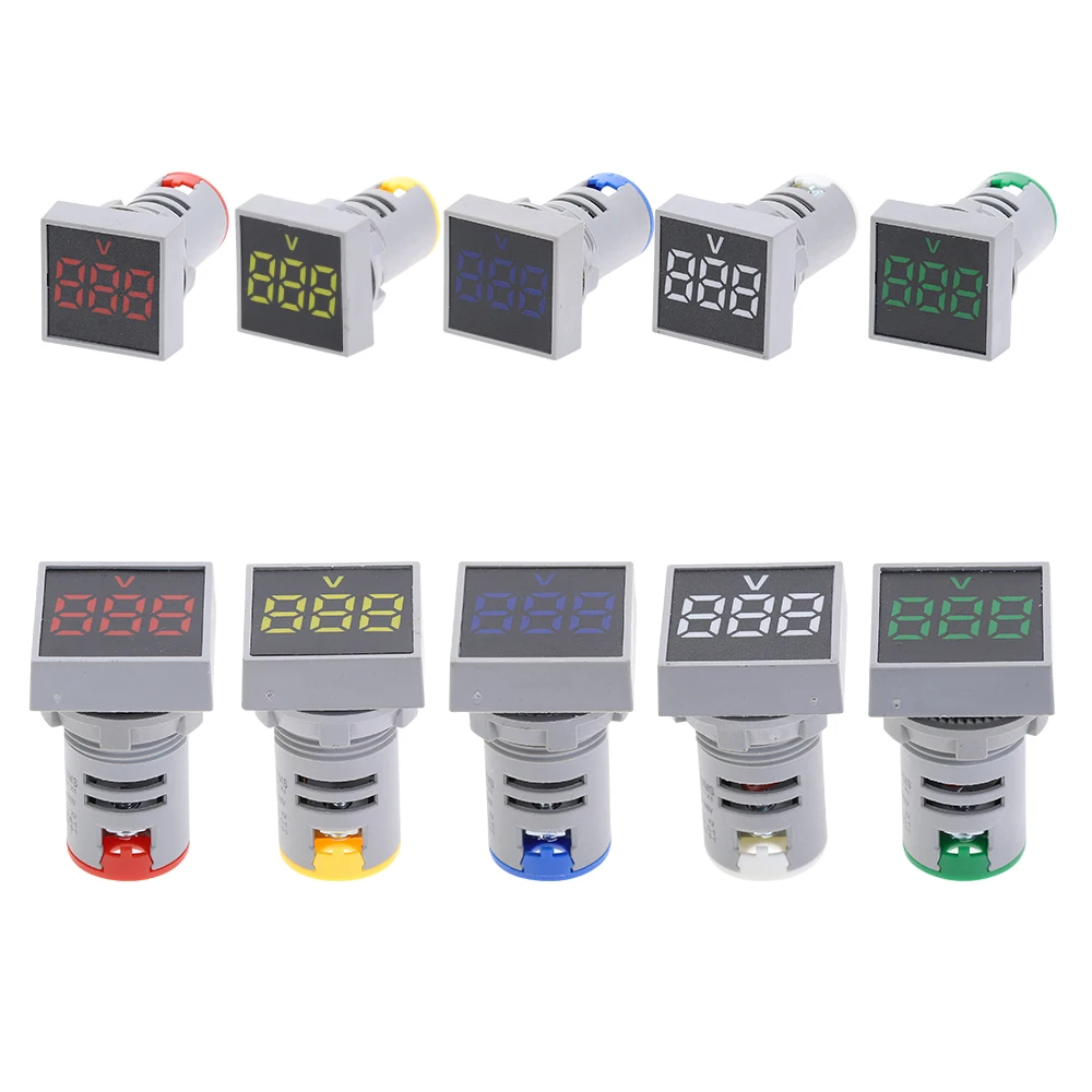 22 мм квадратный диапазон измерения тока переменного 20-500 в вольтметр измеритель