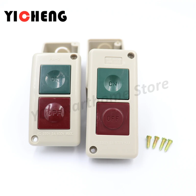 

Control motor machine start stop button box button switch PB-2 BT-2