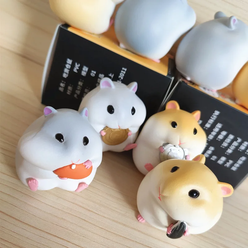 

Eating goods hamster blind box tide play 8 small hamster hand model dolls car tabletop ornaments baby toys