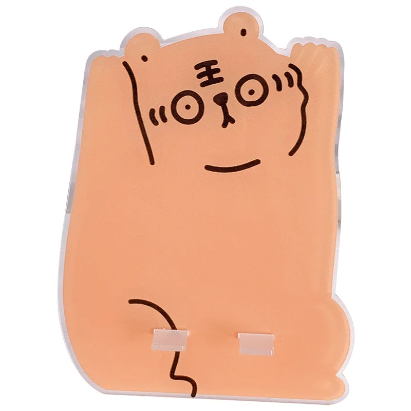 topyu kawaii cute bear cat desk phone stand holder creative acrylic holder for ipad mobile phone office accessories stationery free global shipping