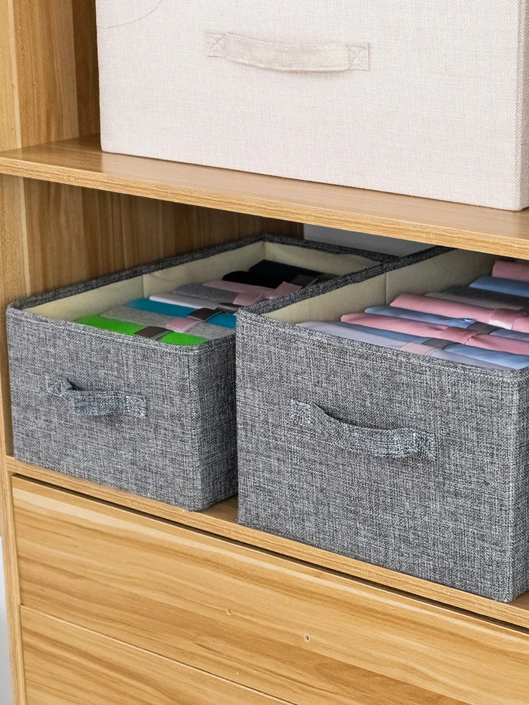 Большие тканевые ящики для хранения мелочей домашнего прямоугольный шкаф ящик