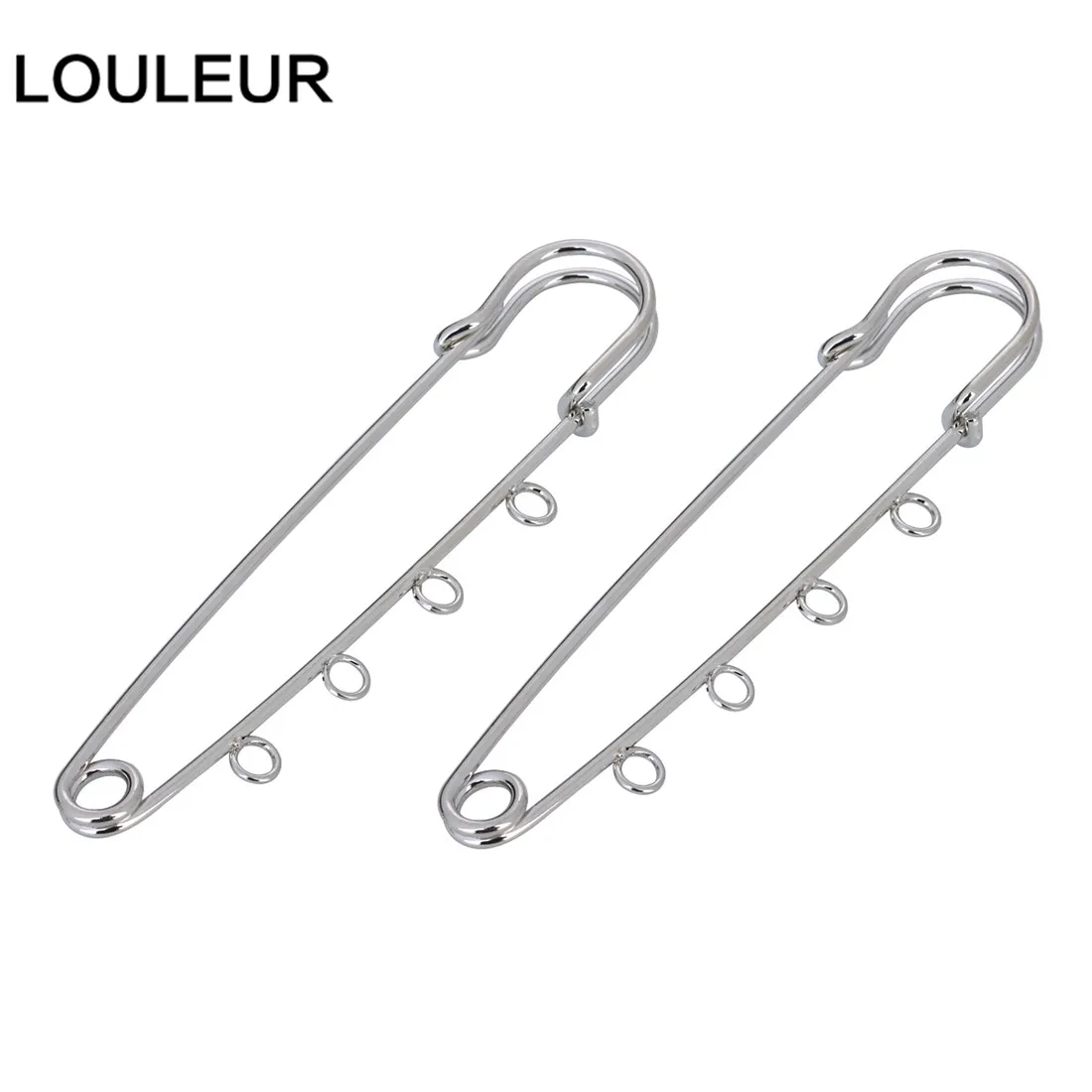 LOULEUR 10 шт./лот 21x90 мм большие длинные свадебные безопасные булавки для броши иглы для женщин DIY брошь булавки ювелирных изделий