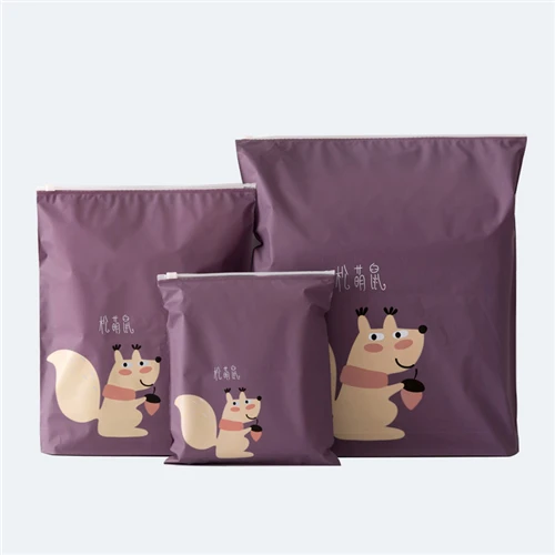 Zipper Squirrel 3 шт./компл., аксессуары для путешествий, Для женщин Упаковка кубики Организатор мешок для ткани на основе карбида кремния Носки Нижнее белье Косметика Чемодан Органайзер чехол Комплект - Цвет: Zipper Squirrel