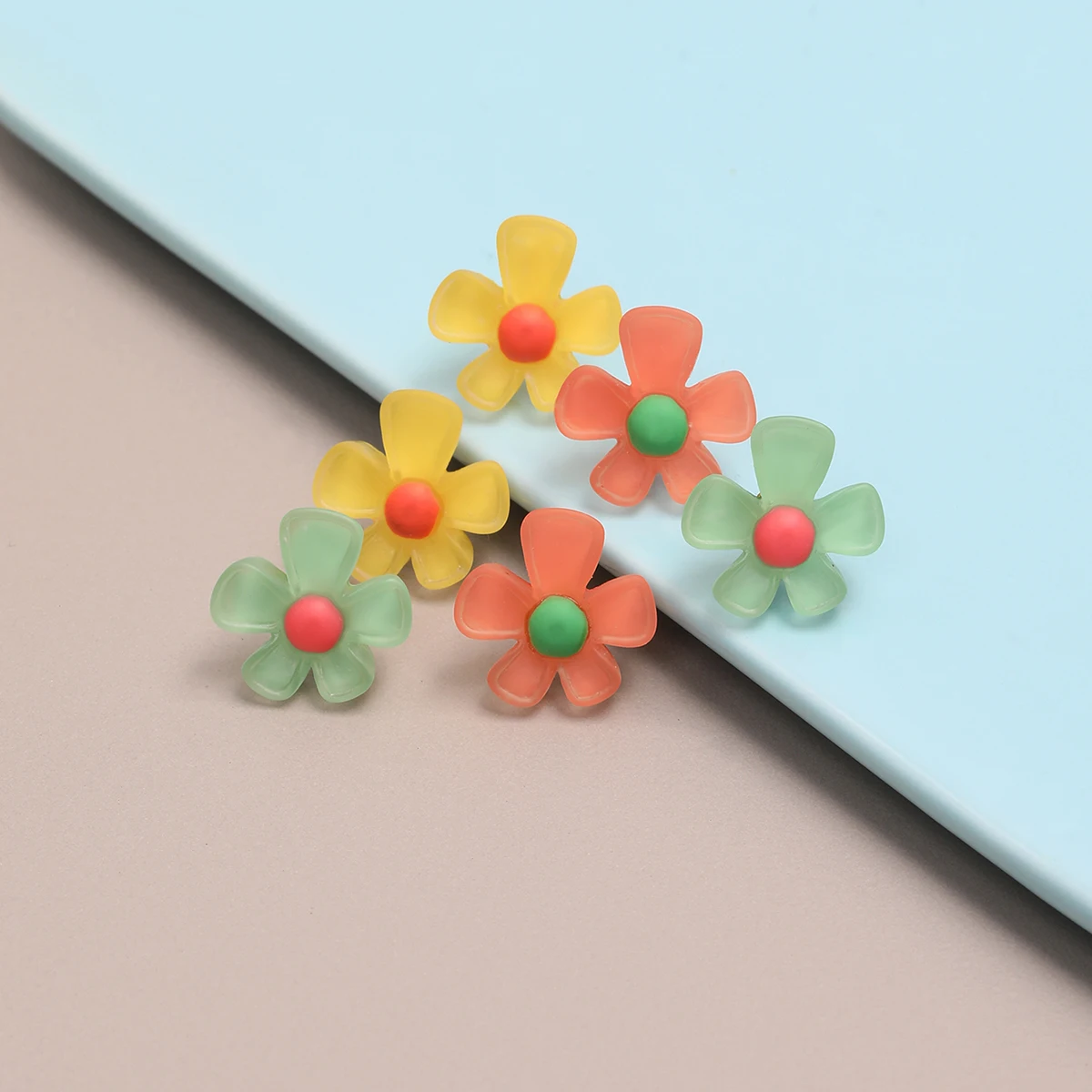 

Fashion Transparent Color Ming Acrylic Petal Butterfly Earrings Party Jewelry Gift