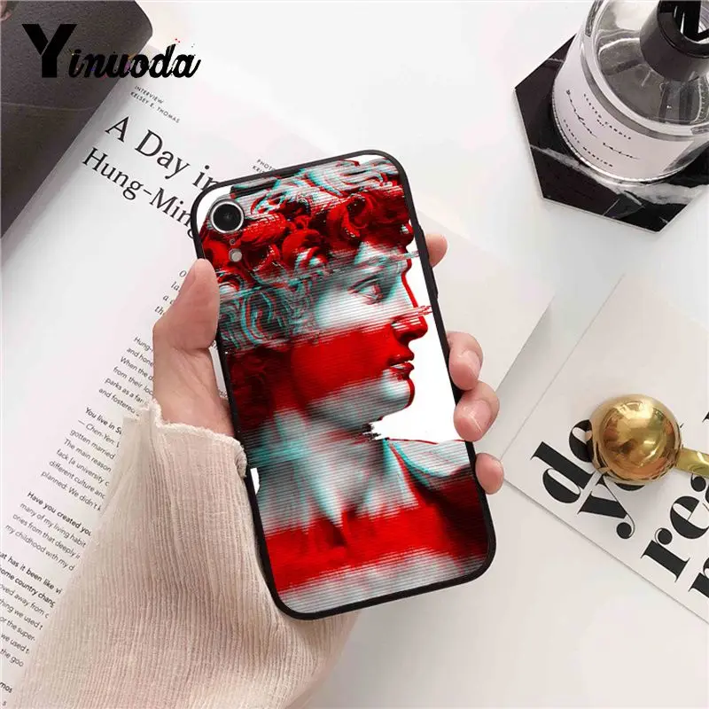 Yinuoda Mona Lisa Art David line чехол для телефона iPhone X XS MAX 6 6S 7 7plus 8 8Plus 5 5S XR 11 pro max | Мобильные