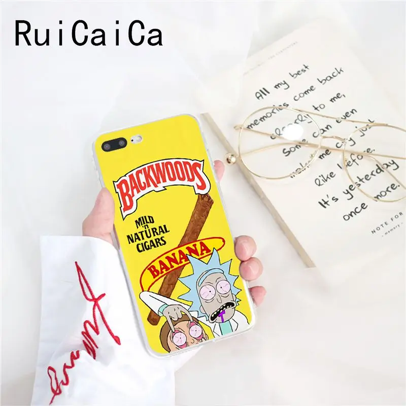 Ruicaica rick and morty backwoods сигары силиконовый чехол для телефона iPhone X XS MAX 6 6s 7 7plus 8 8Plus 5 5S SE XR 10