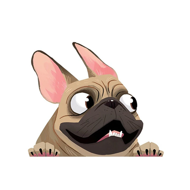 

Car Stickers Cute Dog Animals Cartoon Car Stickers Waterproof Bumper Accessories Cover Scratch PVC, 13cm * 11cm