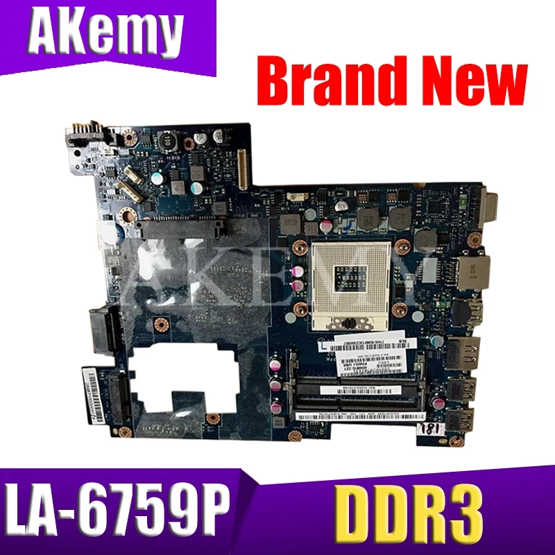 

Laptop motherboard For Lenovo G470 PC Mainboard PIWG1 LA-6759P HDMI full tesed DDR3