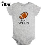 idzn new dont fumble me baby boys fun rompers baby girls cute bodysuit infant short sleeves jumpsuit newborn soft clothes