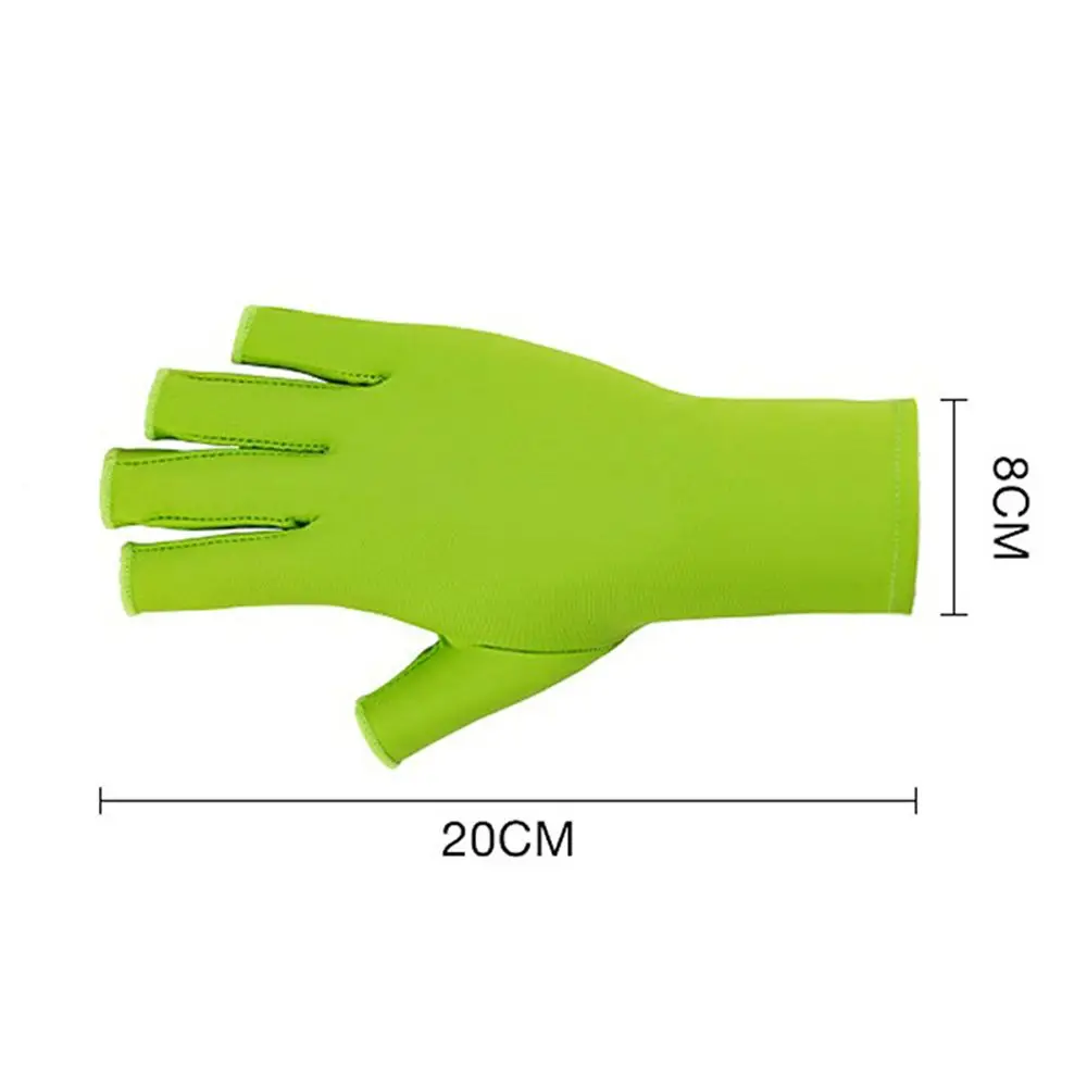 

1 Pair Anti UV Radiation Protection Gloves UV Protection Fingerless Gloves LED Lamp Nail Dryer Light Tool