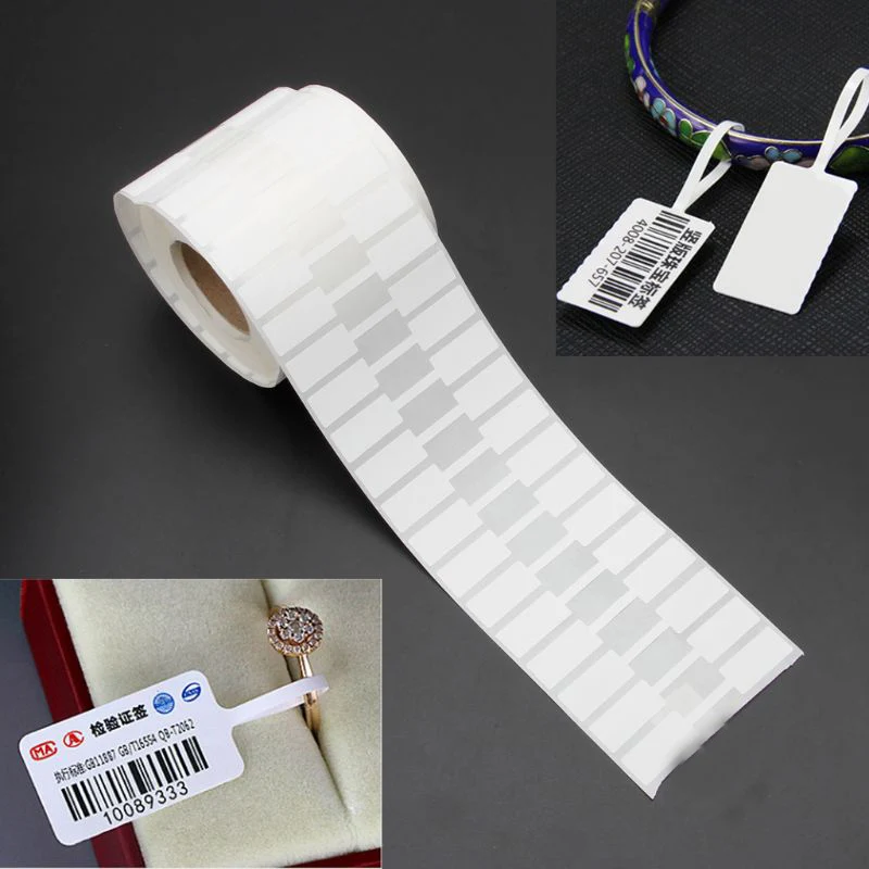 1500 шт./1 рулон самоклеящихся этикеток для принтера штанги совместимый с ювелирным