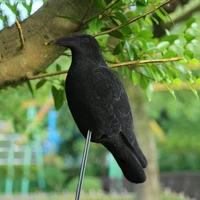artificial crow raven bird models animal model scare tool halloween garden decoration for party easter home supplies 1554 3 in