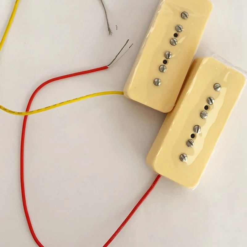 alnico v alnico 5 single coil soapbar p90 hals brücke pickup 5052mm metall geflochtene draht fit elektrische gitarre free global shipping