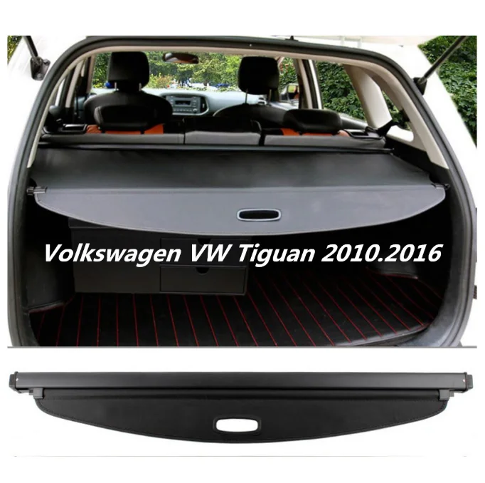 

Защитный чехол для заднего багажника автомобиля, чехол для груза для Volkswagen VW Tiguan 2010, 2011, 2012, 2013, 2014, 2015, черный, бежевый