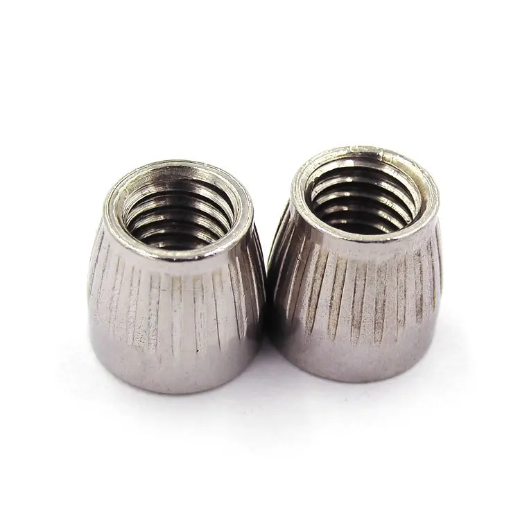 304 нержавеющая сталь накатанная круглая гайка ручной винт коническая обратные