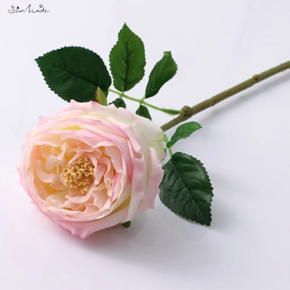 

Искусственные цветы SunMade, чайная роза и эвкалипт