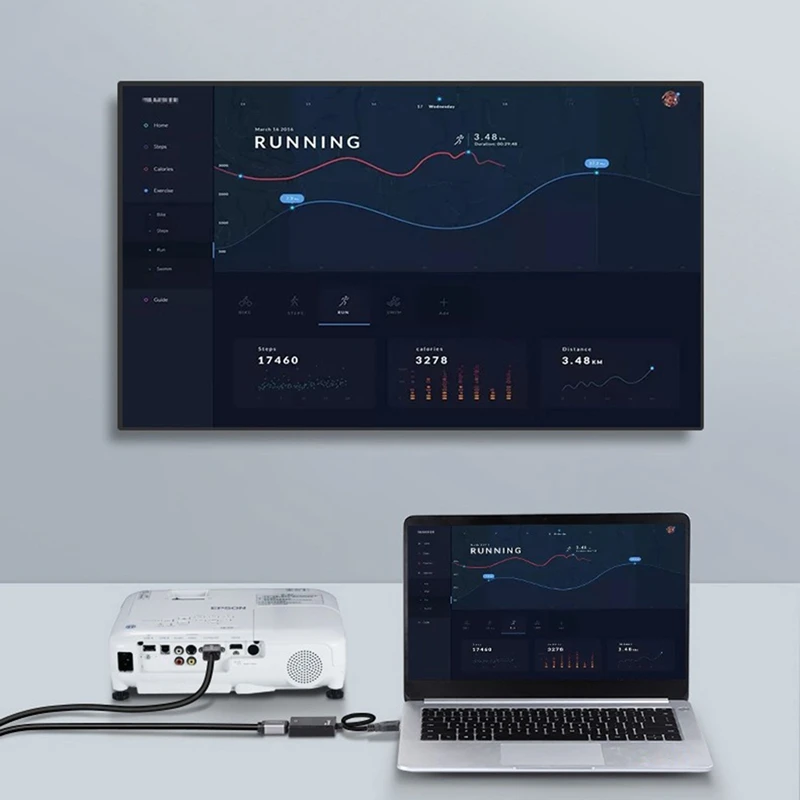 USB к HDMI адаптер 3 0 HD 1080P видео o Ie конвертер Поддержка ноутбука ПК проектор