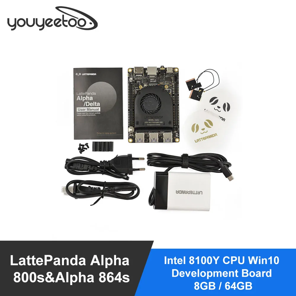 

Smartfly LattePanda Alpha 800s & Alpha 864s-Intel 8100Y CPU Win10 макетная плата 8 ГБ/64 Гб latte-panda delta