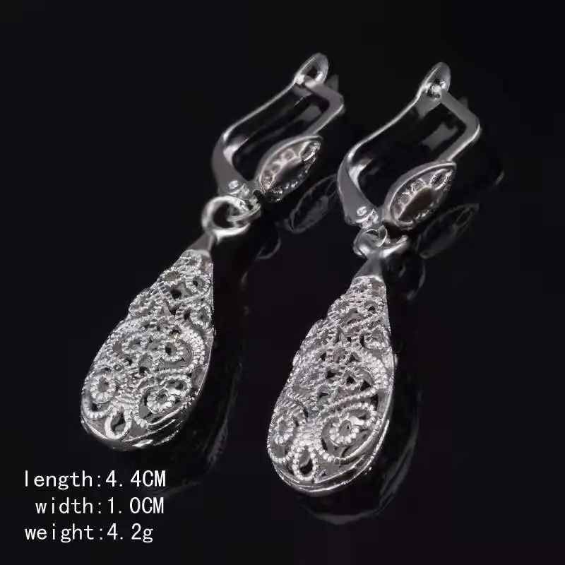 

Earrings Hollowed-out Silver-gilt Fashion item