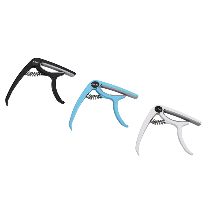 2 в 1 Blue Пластик без посторонней помощи каподастр для гитары с мост булавки