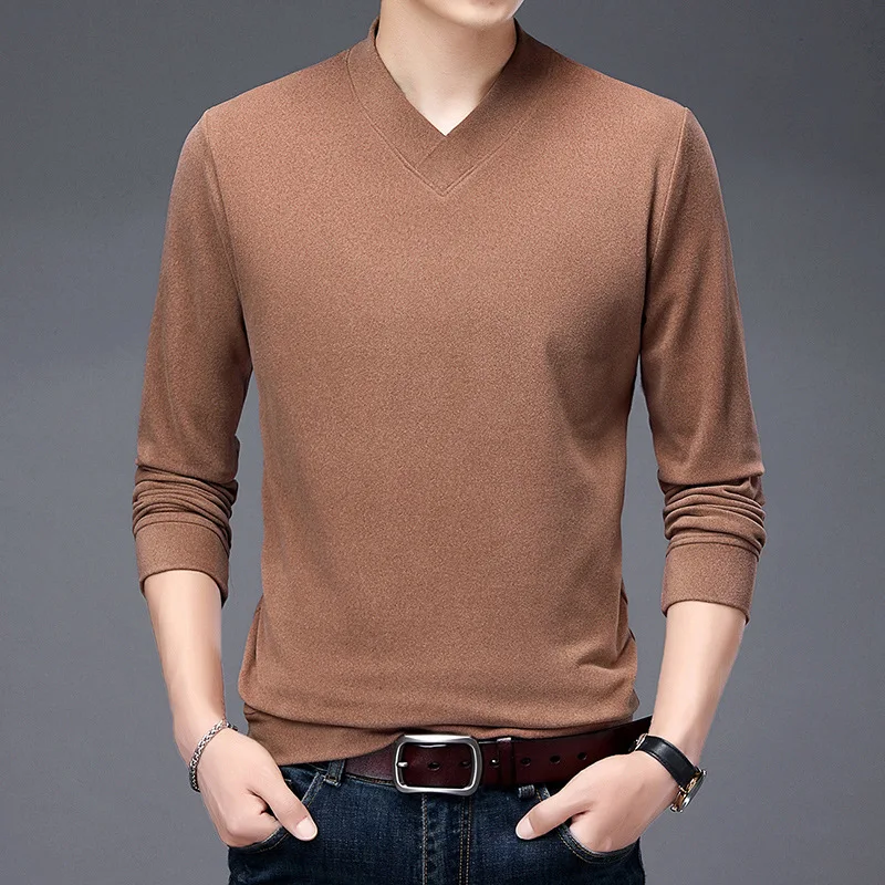 2021 Autumn Winter New Men Slim Turtleneck Pullover Sweater Fashion Solid Color Thick Warm Bottoming Shirt Male Brand Clothes