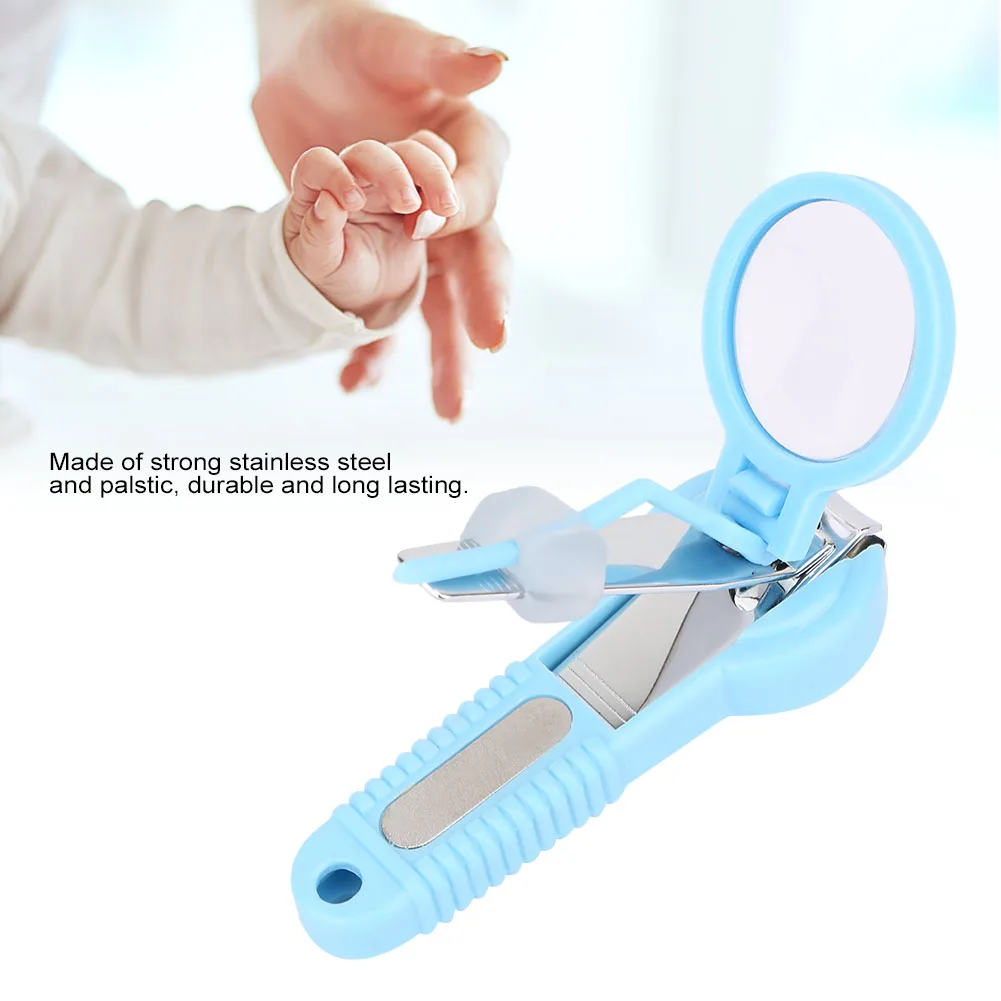 New Magnifying glass Safety Nail Clippers Scissors Cutter For Newborn Baby Convenient Daily Shell Shear Manicure Tool | Мать и ребенок