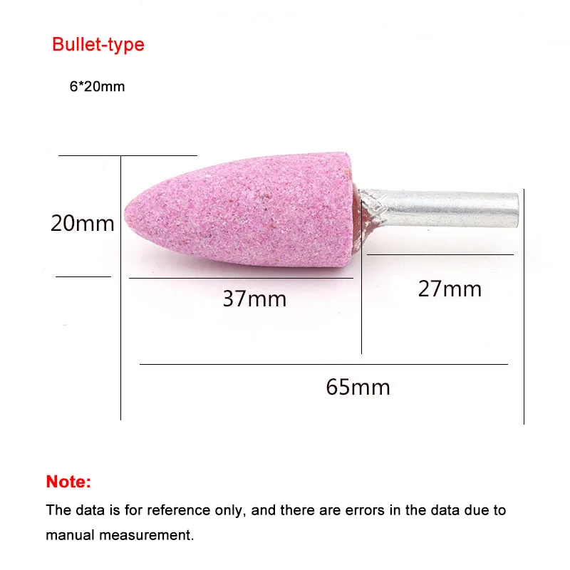 Абразивный камень с хвостовиком 6 мм цилиндрический шлифовальный круг для