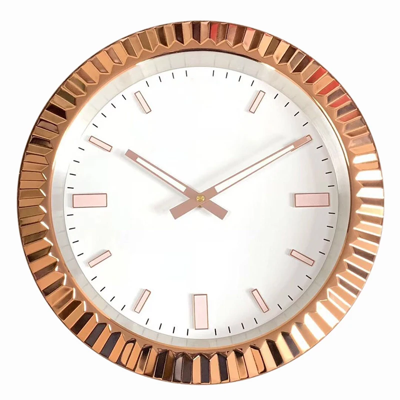 

Metal Wall Clock Large Gold Clocks Wall Home Decor Metal Luxury Watches Luminous Living Room Decoration Gift with LOGO Horloge