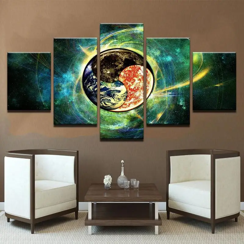 5 Панель восемь схемы китайский Стиль Wall Art Плакаты холст картины HD домашний декор