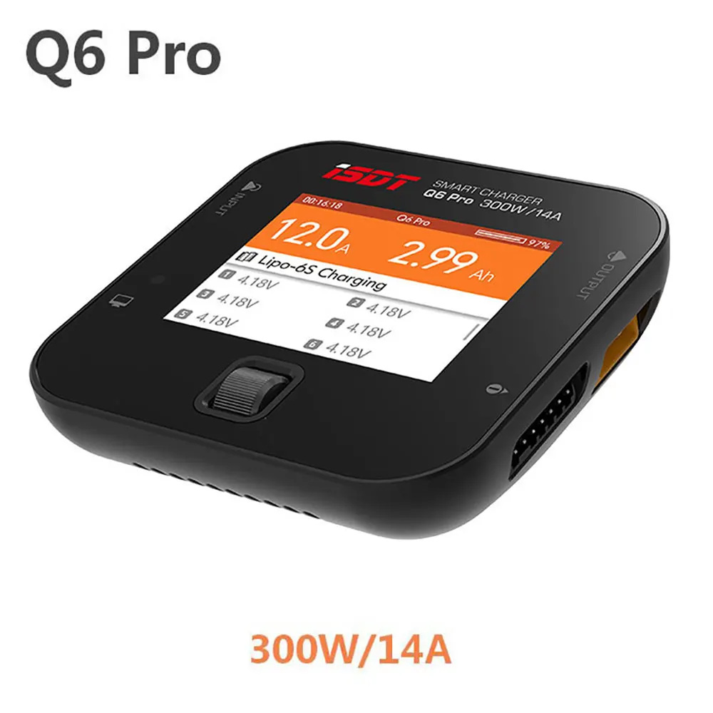 ISDT Q6 Lite/Plus/Pro 200/300W 14A мини зарядное устройство для карманного аккумулятора RC