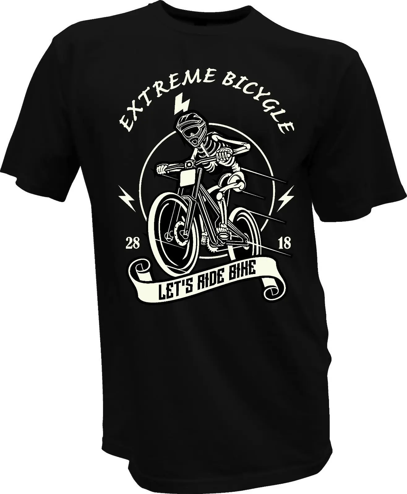 Herren футболка BMX Skull schwarz Extreme Sport Rad Fahrrad Fun Bike Helm крутая Повседневная для мужчин