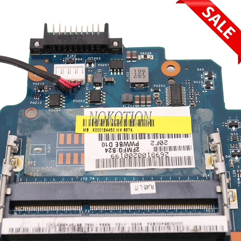 Материнская плата NOKOTION PWWBE для ноутбука Toshiba Satellite C660 C660D EME250 CPU DDR3|rev 2.0|onboard cputoshiba