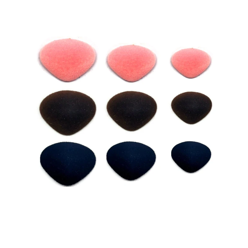 Розовая/красная/коричневая флокирующая треугольная безопасная плюшевая игрушка