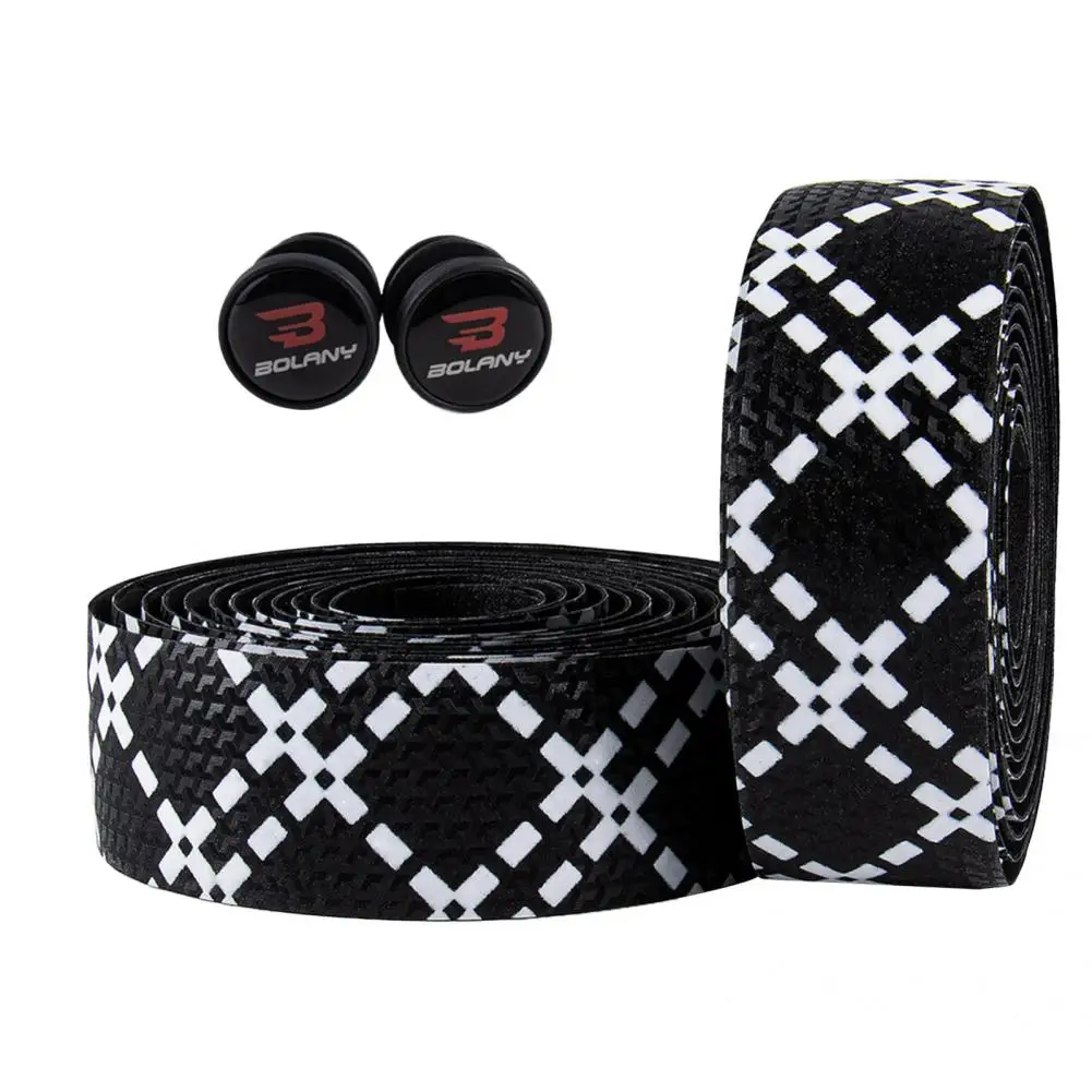 

EVA 2Pcs Fashion Bike Handlebar Anti-skid Tape Stylish Handle Strap Breathable for Road Bicycle