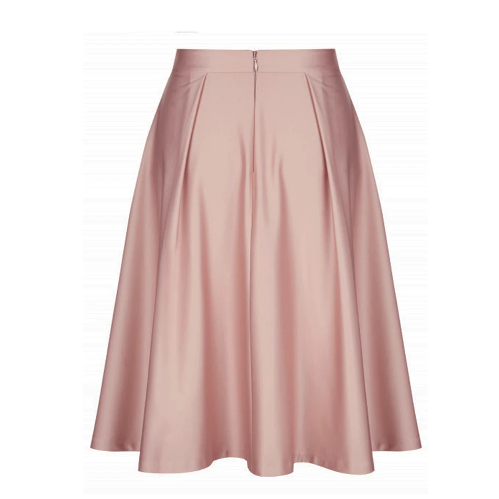 Женские шикарные атласные юбки большого размера винтажные плюс Элегантная