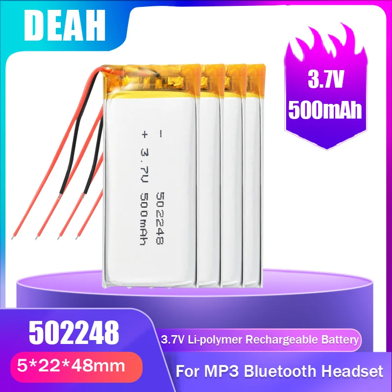 4-100 шт. литий-полимерные перезаряжаемые батареи для MP3 MP4 GPS-трекера | Электроника