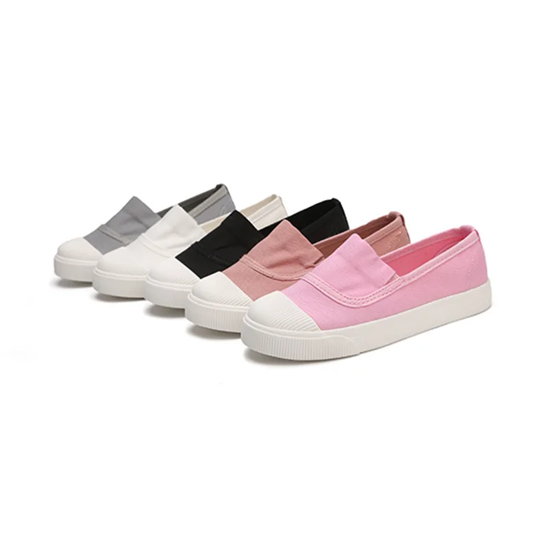 

Однотонные Детские парусиновые туфли, детская Всесезонная обувь для отдыха, дышащая поглощающая пот нескользящая обувь унисекс