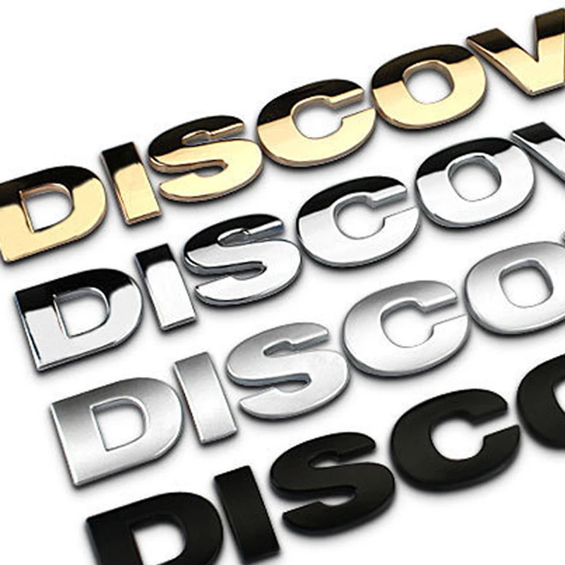 

Логотип на капот автомобиля, декоративная металлическая наклейка для модификации автомобиля Land Rover D-I-S-C-O- V-E-R-Y