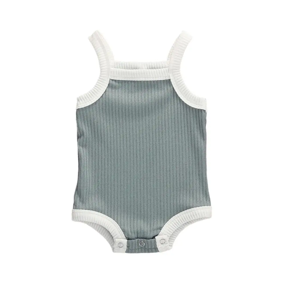 2020 Одежда для новорожденных мальчиков и девочек трикотажный комбинезон с